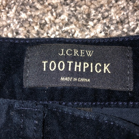 J.Crew ToothPick Blue Corduroys Pants - Picture 9 of 10